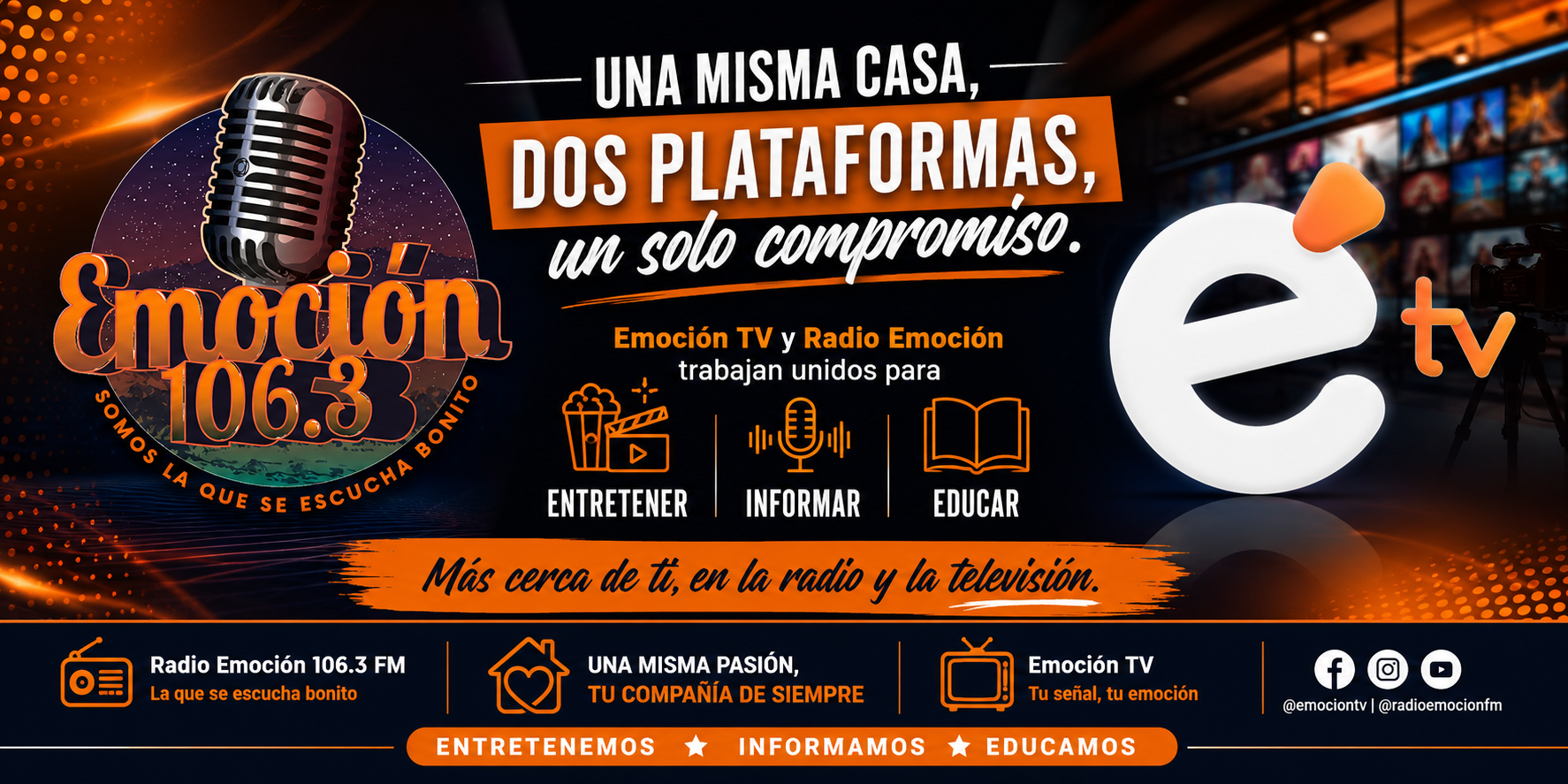 Una misma casa, dos plataformas, un solo compromiso
